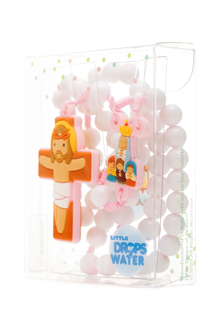 Lady of Fatima Apparition Pink Rosary
