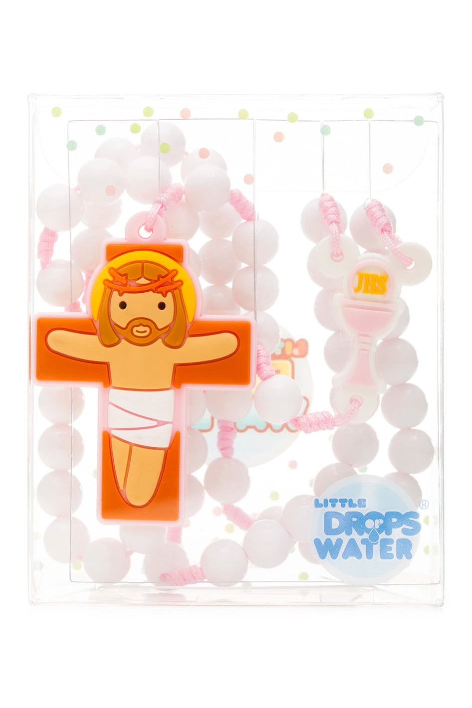 First Communion Pink Rosary