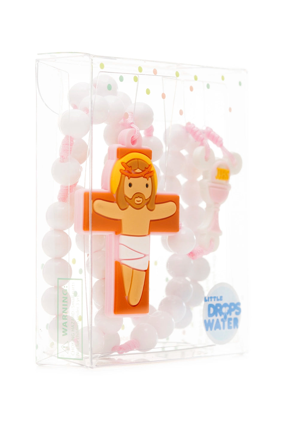 First Communion Pink Rosary