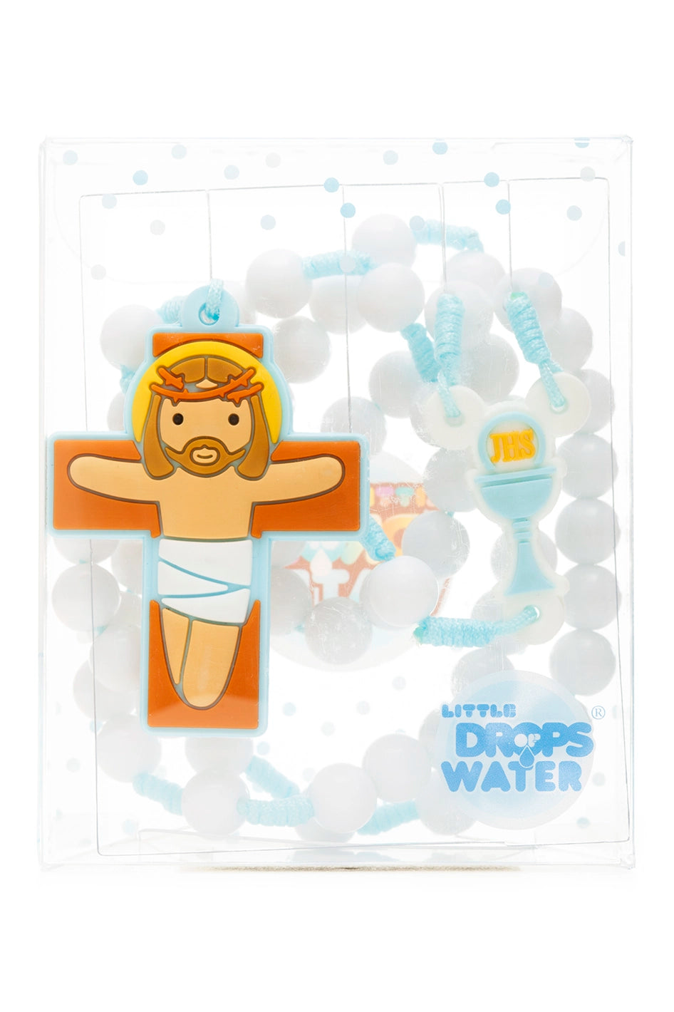 First Communion Blue Rosary