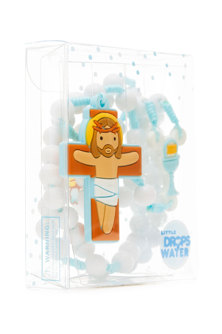 First Communion Blue Rosary
