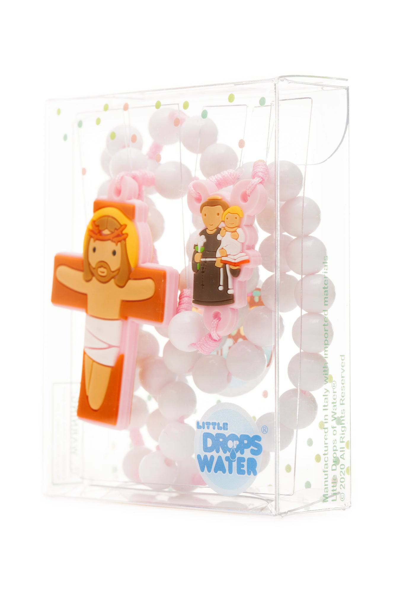 Saint Anthony Pink Rosary - Little Drops of Water