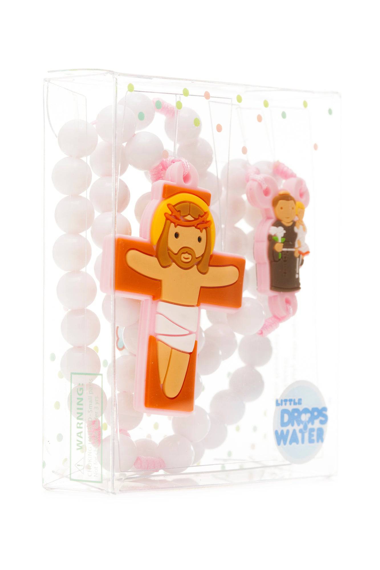 Saint Anthony Pink Rosary - Little Drops of Water