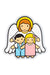 Guardian Angel With Children Fridge Magnet - Little Drops of Water